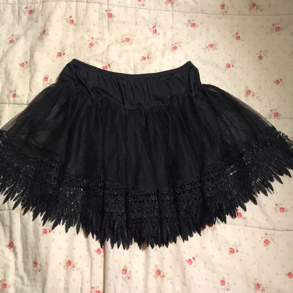 Sheer layering tulle skirt!